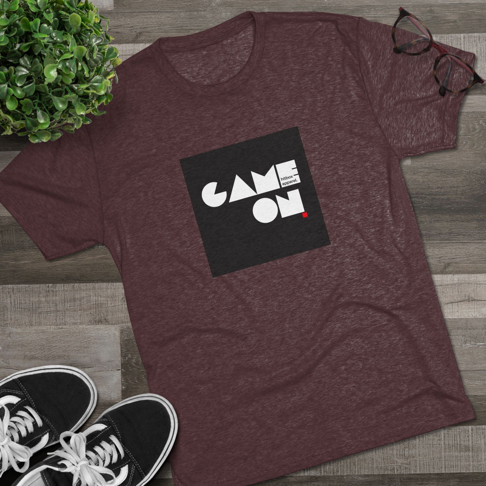 GAME ON | White Text on Black